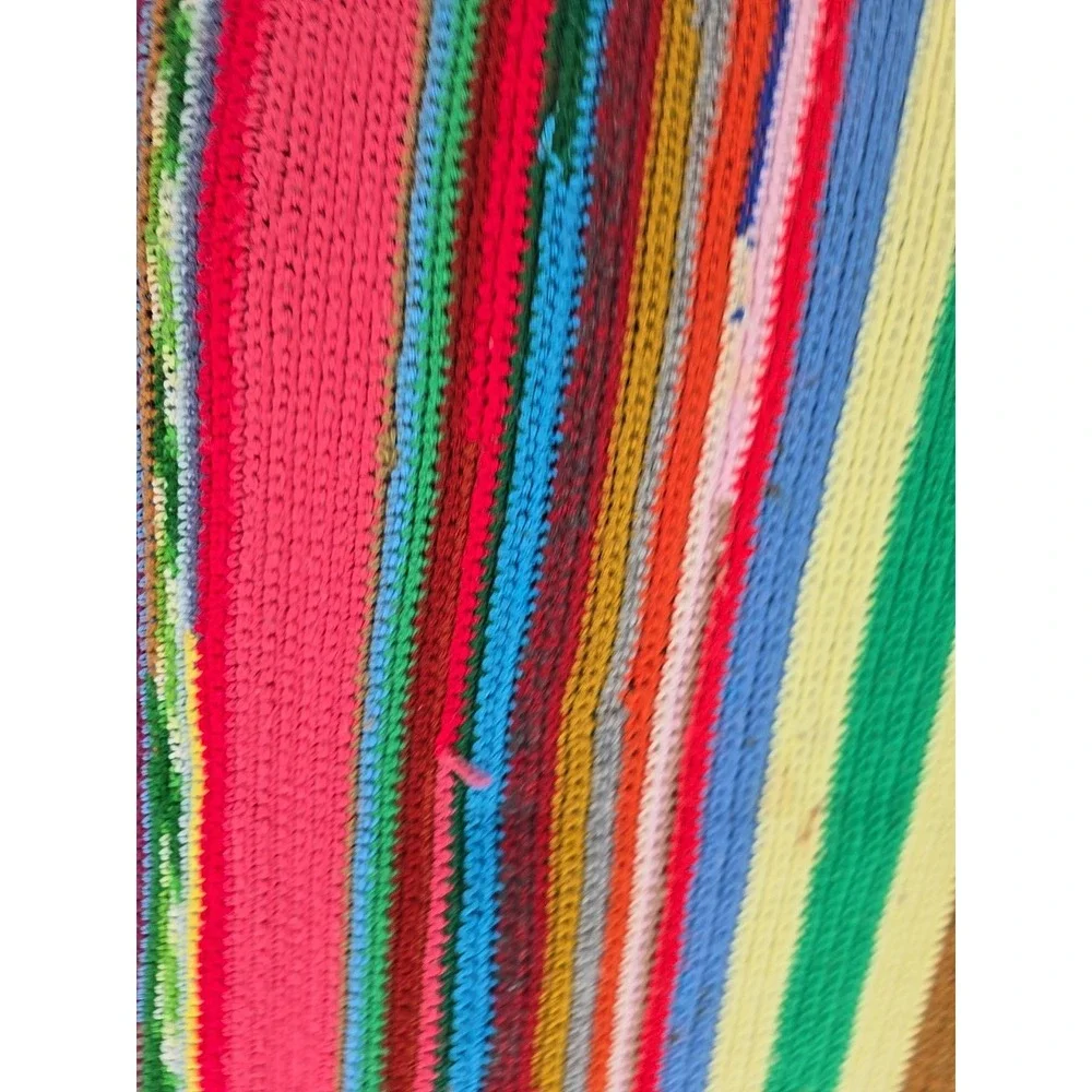 Huge Handmade Crochet‎ Throw Chevron Afghan Cottagecore 80x60 Blanket - Colors!
